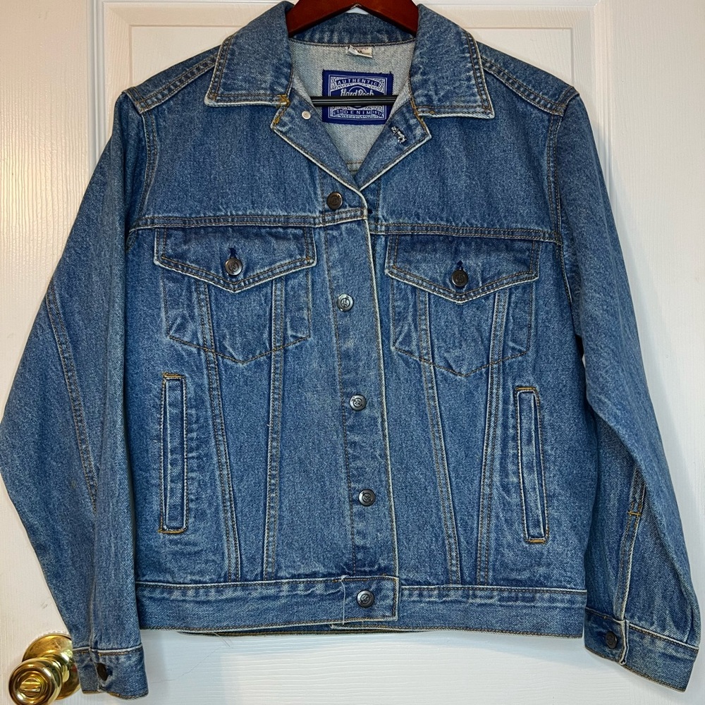 Hard Rock Cafe Jean Jacket New York Vintage  Size XS 🎸